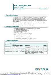 CBT3245ABQ-Q100 datasheet pdf Nexperia