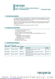 CBT3253D datasheet pdf Nexperia