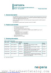 CBT3257AD datasheet pdf Nexperia