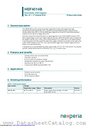 HEF4014BT datasheet pdf Nexperia