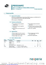 PBSS306PZ datasheet pdf Nexperia