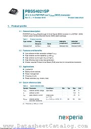 PBSS4021SP datasheet pdf Nexperia