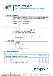 PBSS4260PANPS datasheet pdf Nexperia