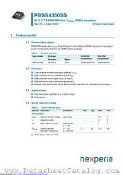 PBSS4350SS datasheet pdf Nexperia
