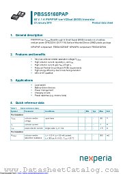 PBSS5160PAP datasheet pdf Nexperia