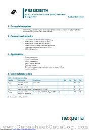 PBSS5250TH datasheet pdf Nexperia