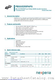 PBSS5255PAPS datasheet pdf Nexperia