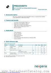 PBSS5350TH datasheet pdf Nexperia