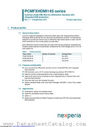PCMF2HDMI14S datasheet pdf Nexperia