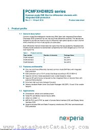 PCMF2HDMI2S datasheet pdf Nexperia