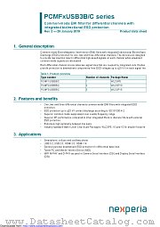 PCMF3USB3B datasheet pdf Nexperia