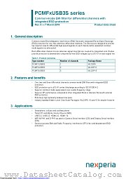 PCMF3USB3S datasheet pdf Nexperia