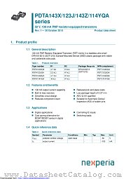 PDTA143ZQA datasheet pdf Nexperia