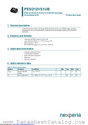PESD12VS1UB datasheet pdf Nexperia