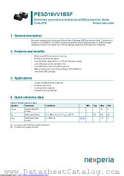 PESD16VV1BSF datasheet pdf Nexperia