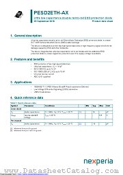 PESD2ETH-AX datasheet pdf Nexperia