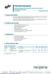 PESD5V0S2BQA datasheet pdf Nexperia