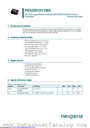 PESD5V0V1BA datasheet pdf Nexperia