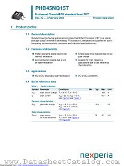 PHB45NQ15T datasheet pdf Nexperia