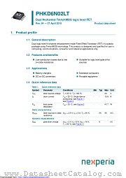 PHKD6N02LT datasheet pdf Nexperia