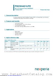 PMCM4401UPE datasheet pdf Nexperia