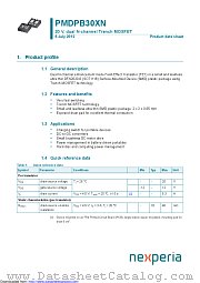 PMDPB30XN datasheet pdf Nexperia