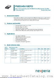 PMEG45U10EPD datasheet pdf Nexperia