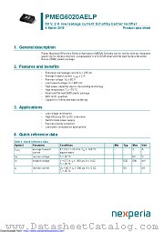 PMEG6020AELP datasheet pdf Nexperia