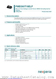 PMEG60T10ELP datasheet pdf Nexperia