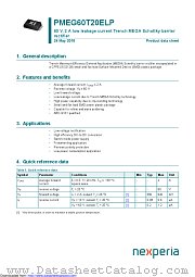 PMEG60T20ELP datasheet pdf Nexperia