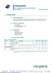 PMN42XPE datasheet pdf Nexperia