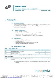PMPB15XN datasheet pdf Nexperia