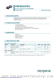 PMPB20XPEA datasheet pdf Nexperia