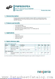 PMPB29XPEA datasheet pdf Nexperia
