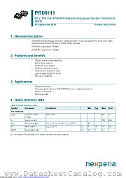 PRMH11 datasheet pdf Nexperia