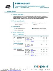 PSMN006-20K datasheet pdf Nexperia