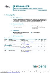 PSMN009-100P datasheet pdf Nexperia