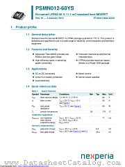 PSMN012-60YS datasheet pdf Nexperia