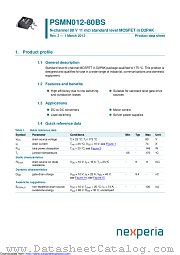 PSMN012-80BS datasheet pdf Nexperia