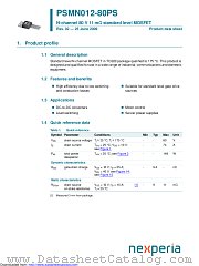PSMN012-80PS datasheet pdf Nexperia
