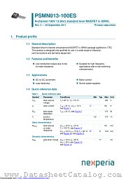 PSMN013-100ES datasheet pdf Nexperia