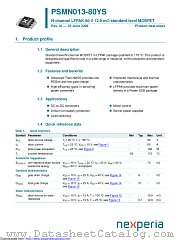 PSMN013-80YS datasheet pdf Nexperia
