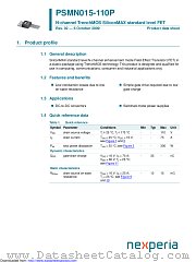 PSMN015-110P datasheet pdf Nexperia