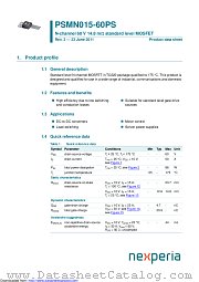 PSMN015-60PS datasheet pdf Nexperia