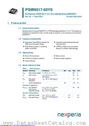 PSMN017-60YS datasheet pdf Nexperia