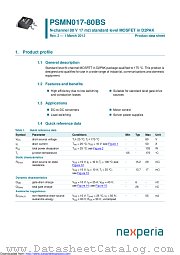 PSMN017-80BS datasheet pdf Nexperia