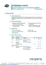 PSMN069-100YS datasheet pdf Nexperia