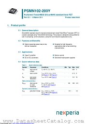 PSMN102-200Y datasheet pdf Nexperia