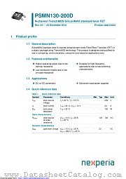 PSMN130-200D datasheet pdf Nexperia