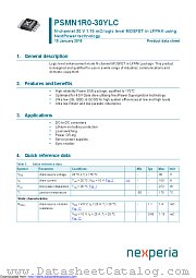 PSMN1R0-30YLC datasheet pdf Nexperia
